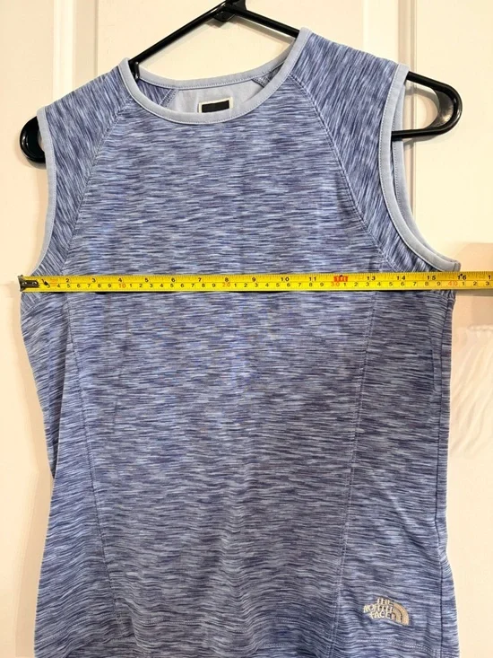 The North Face Womens Small Blue Space Dye Sleeveless Athletic Tank Top - Picture 7 of 7